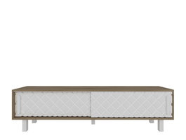 Hanah Home Soporte de TV Roble y Blanco